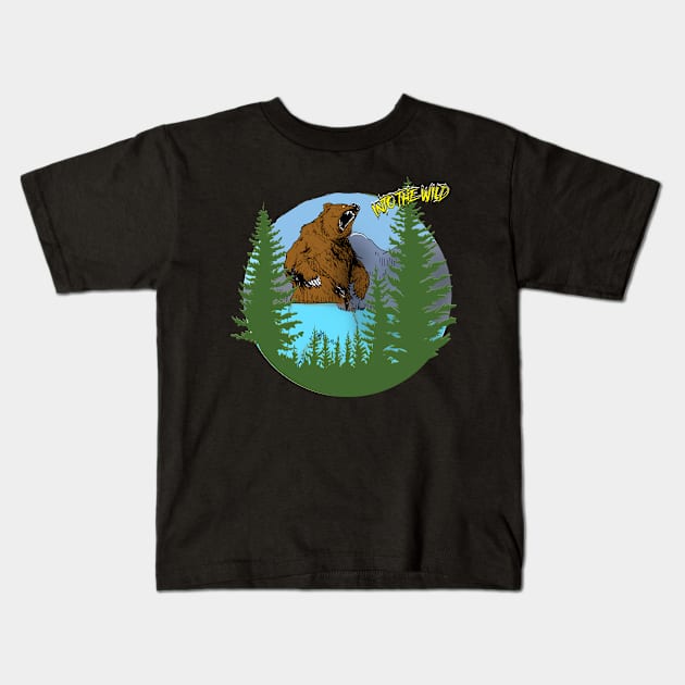 INTO THE WILD FOREST Kids T-Shirt by SIMPLICITEE